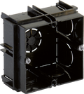 Caja de mecanismos de empotrar para 1 elemento, 65 x 65 x 40 mm. Universal. Enlazable. 6625 Solera
