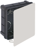 Caja de conexión de empotrar. De 100 x 100 x 45 mm. Tapa con garra metálica. 562 Solera