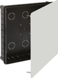 Caja de conexión de empotrar. De 250 x 250 x 60 mm. Tapa con garra metálica. 624 Solera